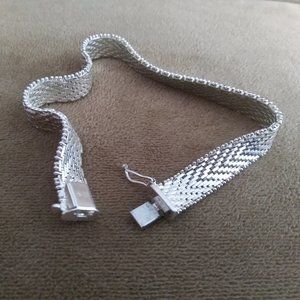 UltraFine .950 Sterling Silver Riccio 8 INCH Flexible Bracelet 20.9 Grams